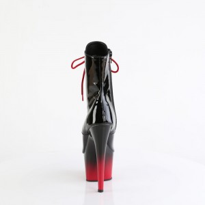 Black / Red Pleaser Adore-1021BR-H Women's Boots | PO0832754