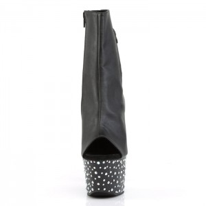 Black / Silver Pleaser Stardance-1018-7 Women's Boots | DN3482915