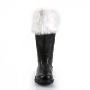 Black / White Pleaser Santa-106WC Women's Boots | VM4836120