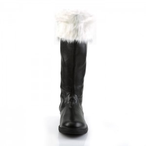 Black / White Pleaser Santa-108 Women's Boots | TY6103789