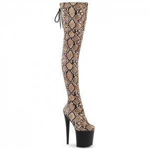 Brown / Black Pleaser Flamingo-3008SP-BT Women's Boots | KE8153076