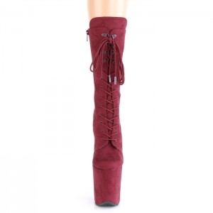 Burgundy Pleaser Flamingo-1050FS Women's Boots | NG5391486