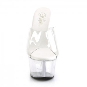 Clear Pleaser Aspire-601 Women's Slides | DJ6270598