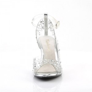 Clear Pleaser Belle-330RS Women's Sandals | ST4352790