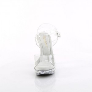 Clear Pleaser Cocktail-508SDT Women's Sandals | AX4185692