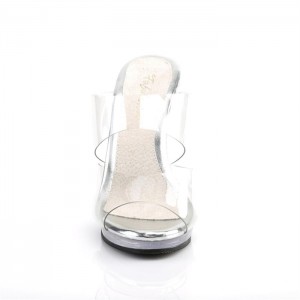 Clear Pleaser Flair-402 Women's Slides | XS1532648