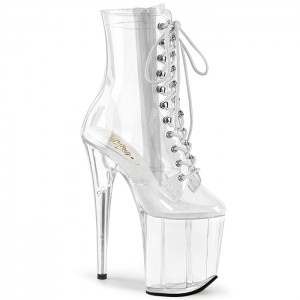 Clear Pleaser Flamingo-1020C Women's Boots | WJ3051796