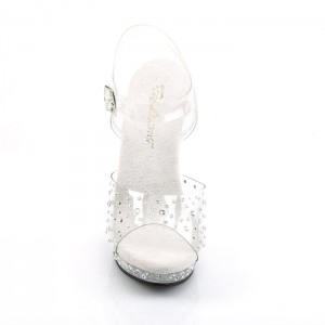 Clear Pleaser Lip-108RS Women's Sandals | LS6170294