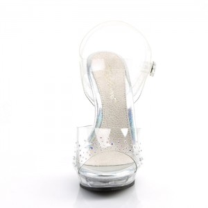 Clear Pleaser Lip-108SD Women's Sandals | QH0147829