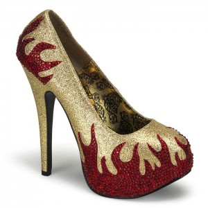 Gold Pleaser Teeze-27 Women's Pumps | PE6089245