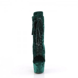 Green Pleaser Adore-1045VEL Women's Boots | YS0294368