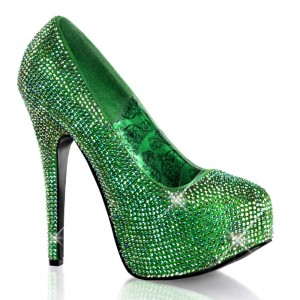 Green Pleaser Teeze-06R Women's Pumps | QG7359201