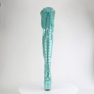 Light / Turquoise Pleaser Adore-3020GP Women's Boots | FL4150289