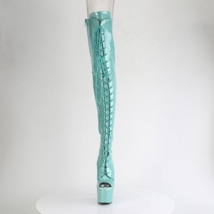 Light / Turquoise Pleaser Adore-3021GP Women's Boots | EI8735129