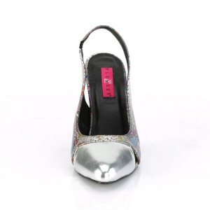 Multicolor / Silver Pleaser Dream-405 Women's Pumps | TU4812609