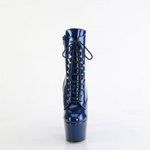 Navy Pleaser Adore-1020GP Women's Boots | TP1632084