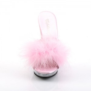 Pink Pleaser Lip-101-8 Women's Slides | UP8241607