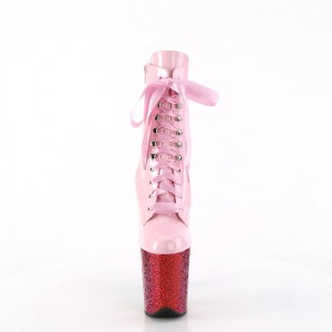 Pink / Multicolor Pleaser Flamingo-1020HG Women's Boots | MV1689230