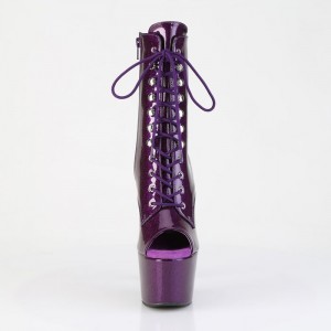 Purple Pleaser Adore-1021GP Women's Boots | FI0217438