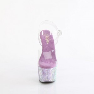 Purple Pleaser Bejeweled-708RRS Women's Sandals | NU8739241