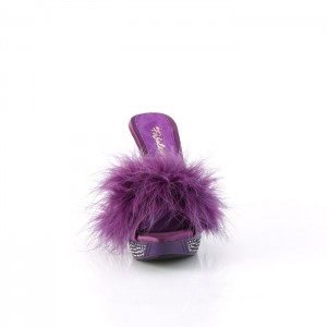 Purple Pleaser Elegant-401F Women's Slides | ND9046518