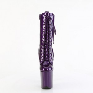 Purple Pleaser Flamingo-1040GP Women's Boots | EX2479650