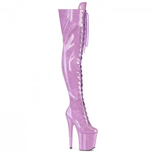 Purple Pleaser Flamingo-3020GP Women's Boots | US8236791