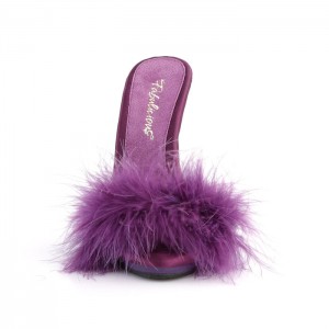 Purple Pleaser Poise-501F Women's Slides | ZE0916853