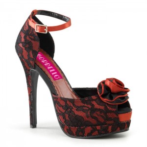 Red Pleaser Bella-17 Women's Pumps | HU2561398