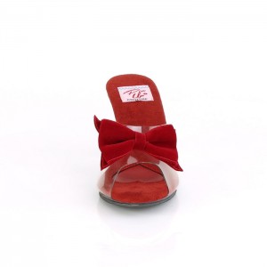 Red Pleaser Belle-301BOW Women's Slides | JZ2461035