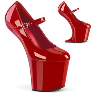 Red Pleaser Craze-880 Women's Pumps | FI7245836