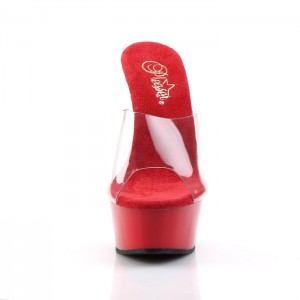 Red Pleaser Delight-601 Women's Slides | IG2609781