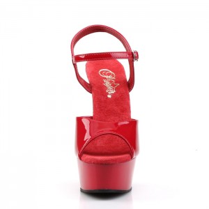 Red Pleaser Delight-609 Women's Sandals | HB8925307