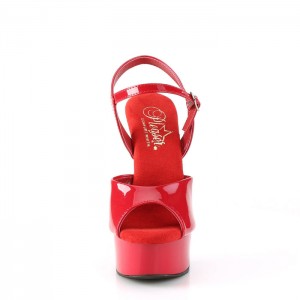 Red Pleaser Excite-609 Women's Sandals | VK8720346