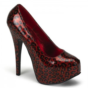 Red Pleaser Teeze-37 Women's Pumps | FT2193068