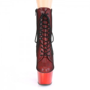 Red / Red Pleaser Adore-1020HFN Women's Boots | MH8549301