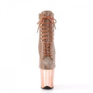 Rose / Gold Pleaser Flamingo-1020CHRS Women's Boots | ZE4107328