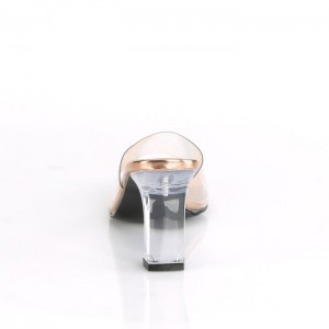 Rose / Gold Pleaser Romance-301 Women's Slides | CN1073659