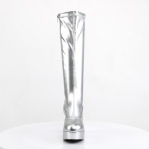 Silver Pleaser Exotica-2000 Women's Boots | FD9056724