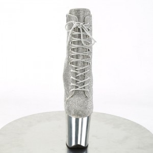 Silver Pleaser Flamingo-1020CHRS Women's Boots | VX6297051