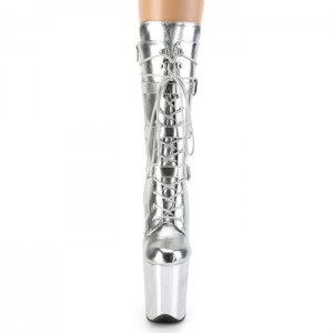 Silver Pleaser Flamingo-1053 Women's Boots | PD7058469