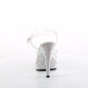 Silver Pleaser Glory-508DM Women's Sandals | ZA0983267