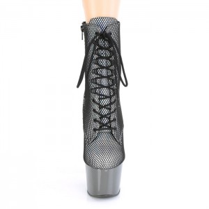 Silver / Grey Pleaser Adore-1020HFN Women's Boots | UO0389125