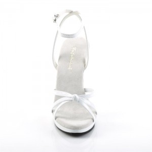 White Pleaser Flair-436 Women's Sandals | VZ4203689