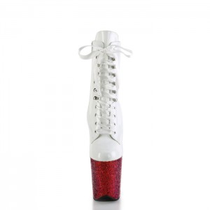 White / Multicolor Pleaser Flamingo-1020HG Women's Boots | RA1475390