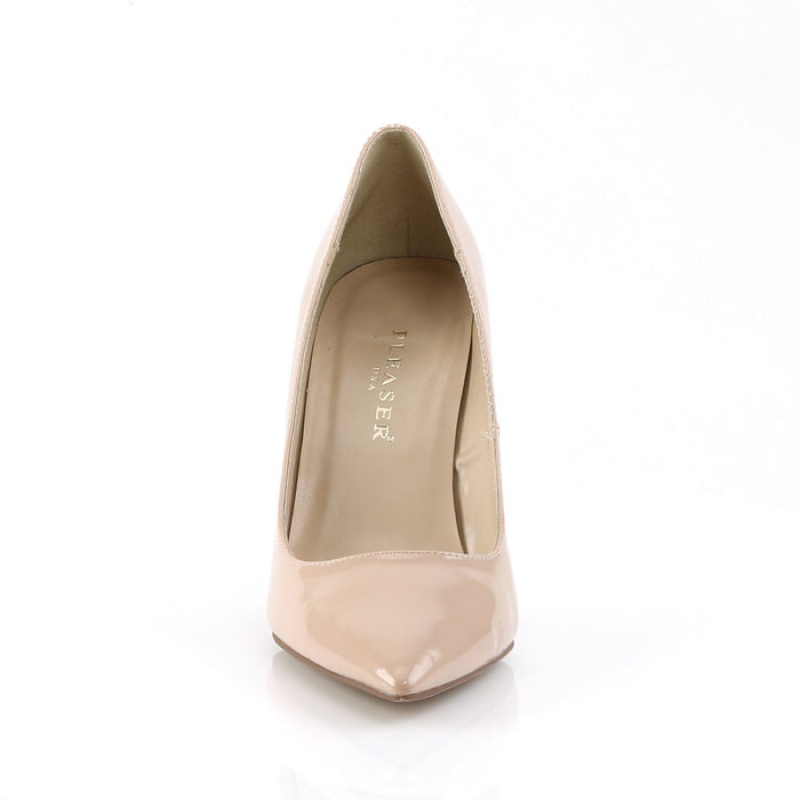 Beige Pleaser Classique-20 Women\'s Pumps | WV9206543