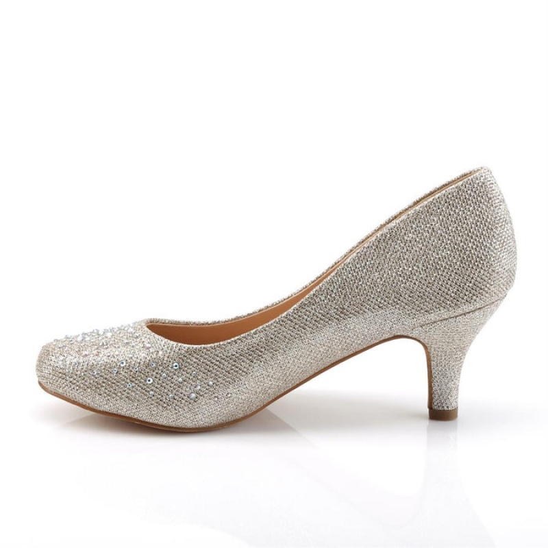 Beige Pleaser Doris-06 Women's Pumps | GZ8524971