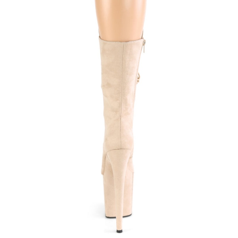 Beige Pleaser Flamingo-1050FS Women's Boots | RM6274815