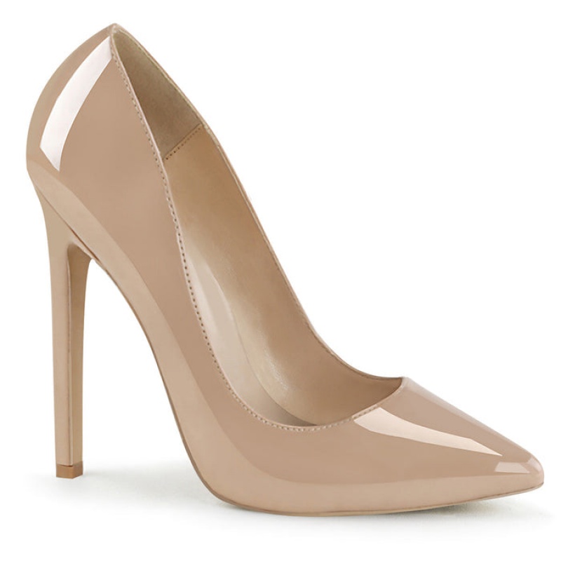 Beige Pleaser Sexy-20 Women's Pumps | KR4108962