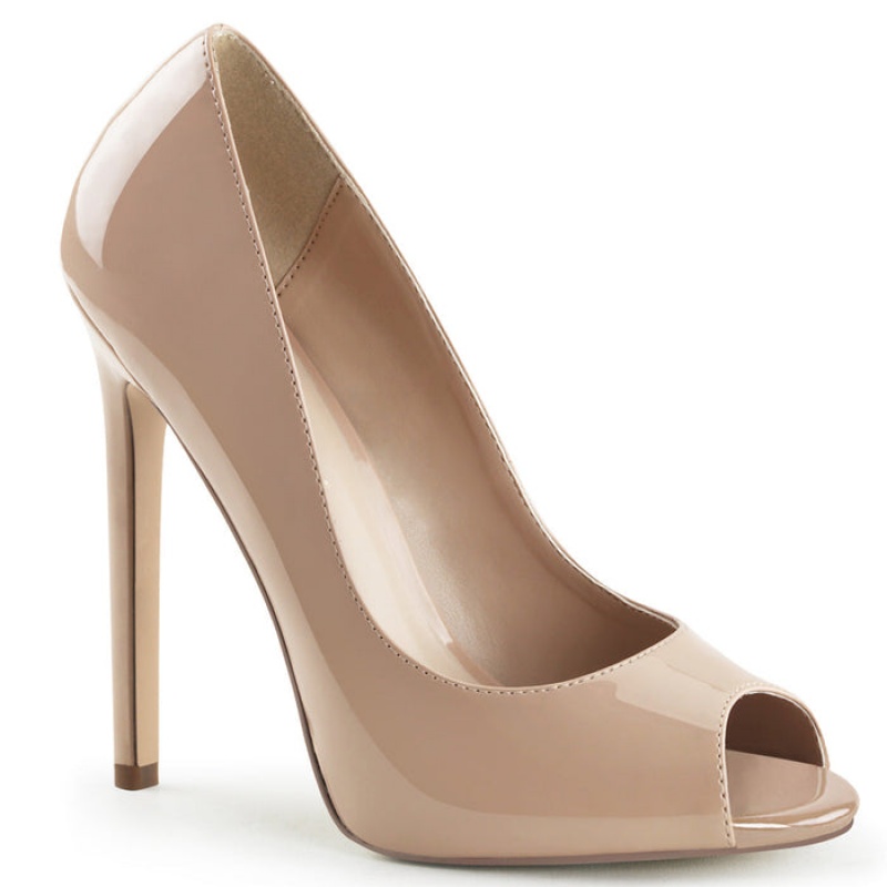 Beige Pleaser Sexy-42 Women's Pumps | TJ8751246